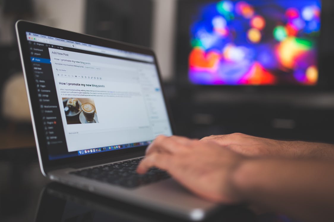 Photo of a laptop being used